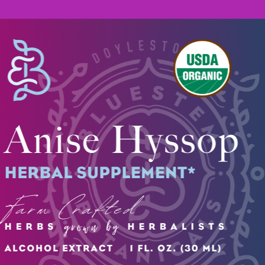 Cane Alcohol Tincture, Anise Hyssop, ORG