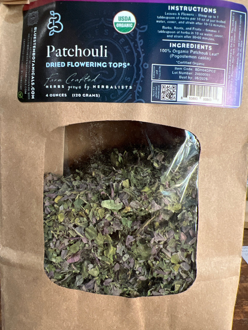 Dried herb, Patchouli, ORG