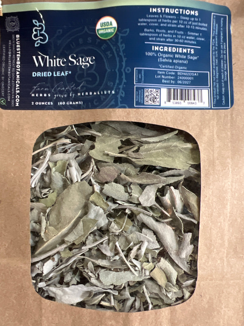 Dried Herb, Sage, White, ORG