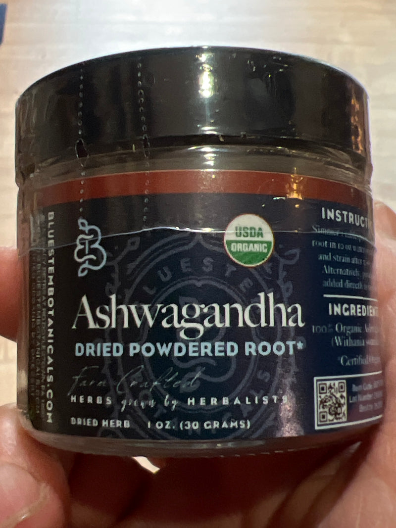 Dried Herb, Ashwagandha Root Powdered, ORG