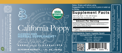 Glycerin Extract, California Poppy, ORG