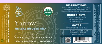 Infused Oil Extract, Yarrow, ORG