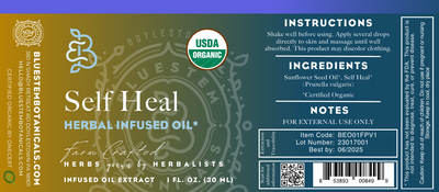 Infused Oil Extract, Self Heal, ORG