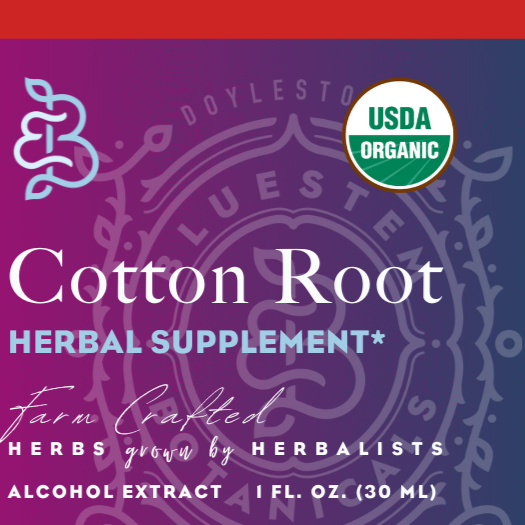 Cane Alcohol Tincture, Cotton, Root Bark, ORG