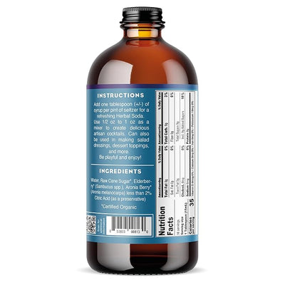 Simple Syrup, Elderberry, ORG