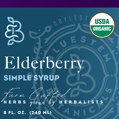 Elderberry Botanical Simple Syrup