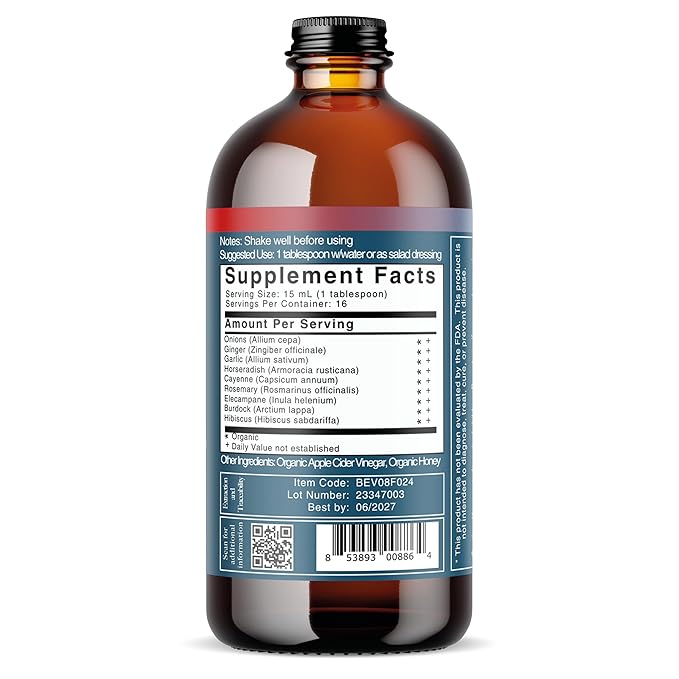 Oxymel Fire Cider, ORG - Bluestem Botanicals