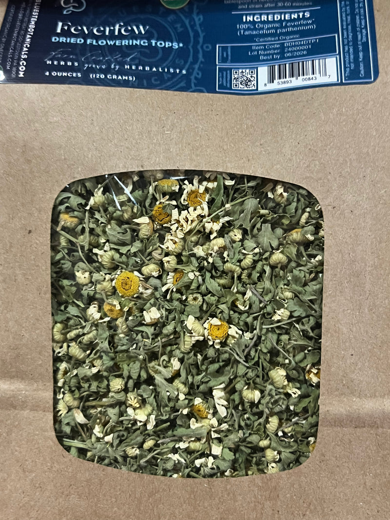 Dried Herb, Feverfew, ORG