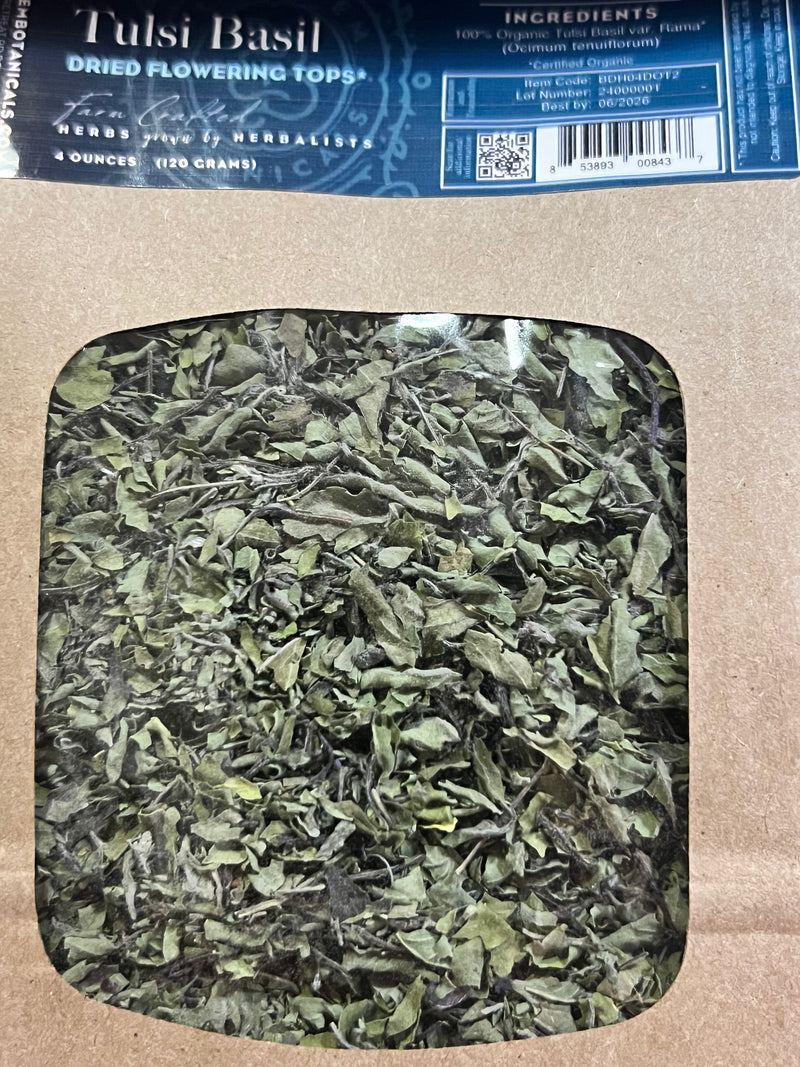 Dried Herb, Tulsi Basil (Rama), ORG