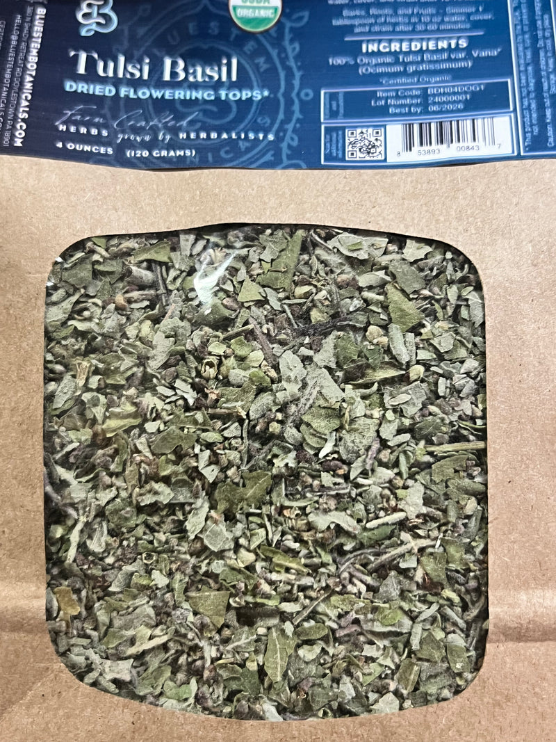 Dried Herb, Tulsi Basil (Vana), ORG