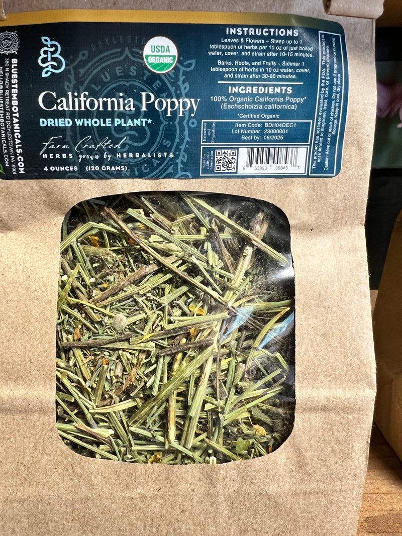 Dried Herb, California Poppy, ORG