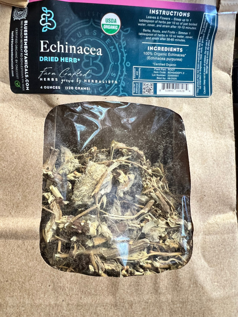 Dried Herb, Echinacea, Root,   ORG