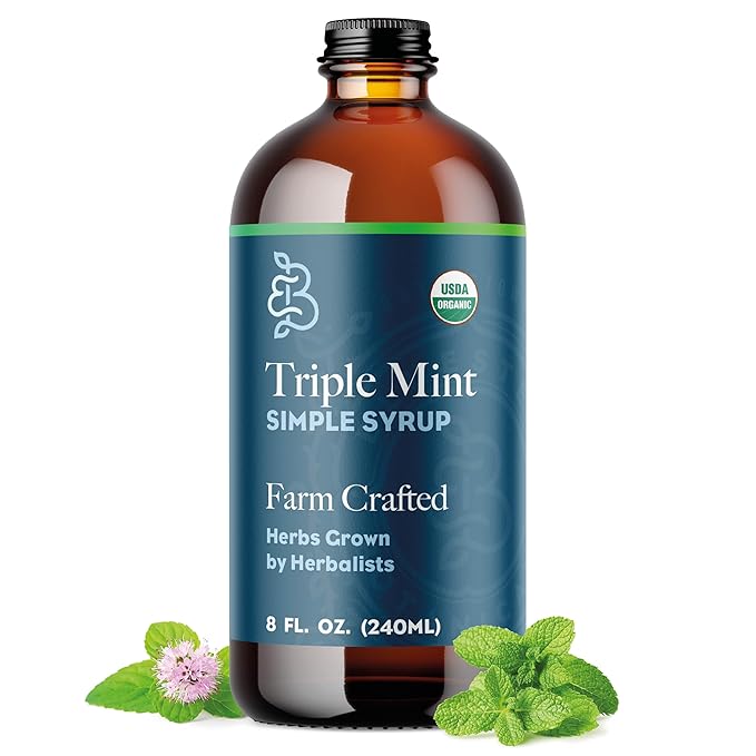 Simple Syrup, Triple Mint, ORG - Bluestem Botanicals