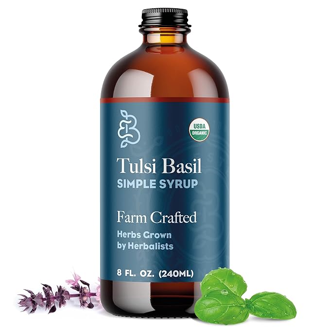 Simple Syrup, Tulsi Basil (Temperate), ORG