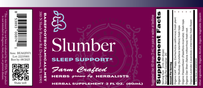 Slumber, Sleep Support, Certified Organic