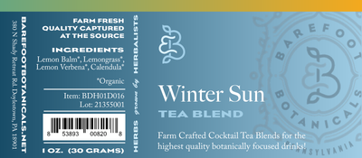 Winter Sun Tea Blend, Certified Organic